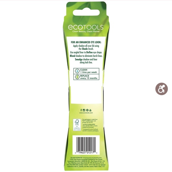 NIB ecotools Eye Enhancing Duo Makeup Brush Set - Picture 2 of 16